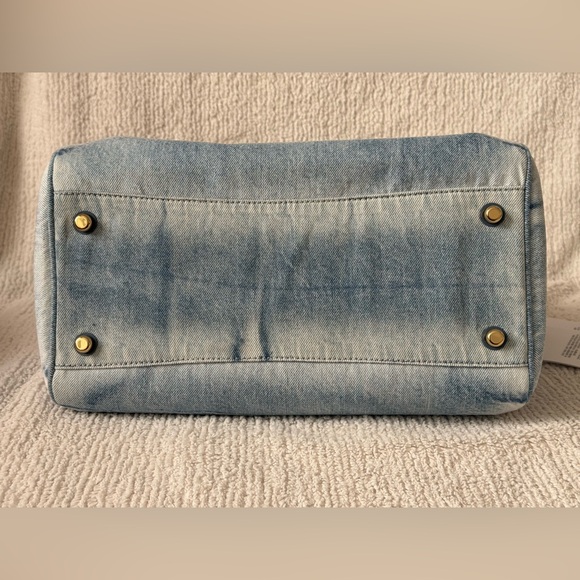 Coach Rowan Large Satchel Bag In Loved Denim - Picture 6 of 7